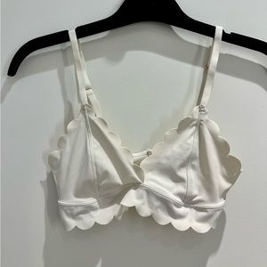 White Scallop Bralette